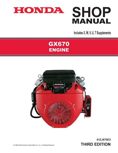 gx engine shop manual honda power products support publications