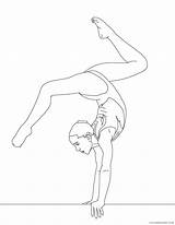 Coloring4free Gymnastics Coloring Pages Print Related Posts sketch template