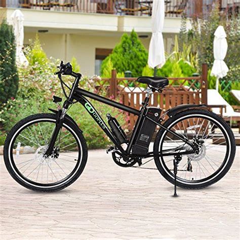 goplus   electric mountain bicycle sports bike lithium battery  ah bicycle sport
