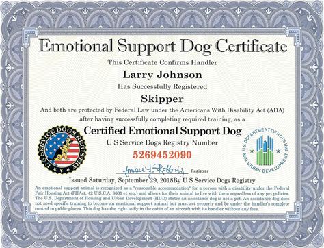 emotional support dog letter template