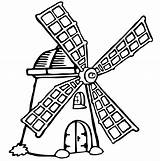 Dutch Windmill Drawing Getdrawings Eolico sketch template