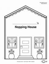 Napping House Activities Preschool Printables Winter Books Mailbox Literacy Teaching sketch template