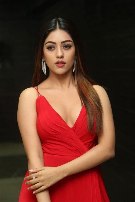 anu emmanuel at oxygen movie audio launch hot pics in red dress hollywood tollywood
