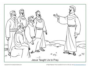 jesus teaching coloring pages