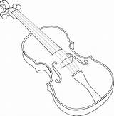 Violin Bow Drawing Getdrawings Coloring Pages sketch template