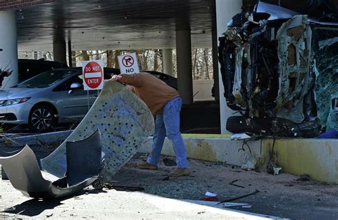 rollover crash sends   hospital closes norwalk intersection