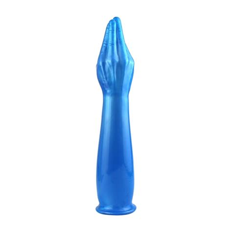 huge blue penis sm realistic fist sexules toy health tpe big hand arm