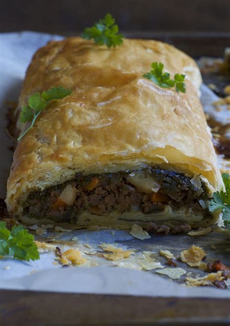 puff pastry mince roll  dinner  easy cooking