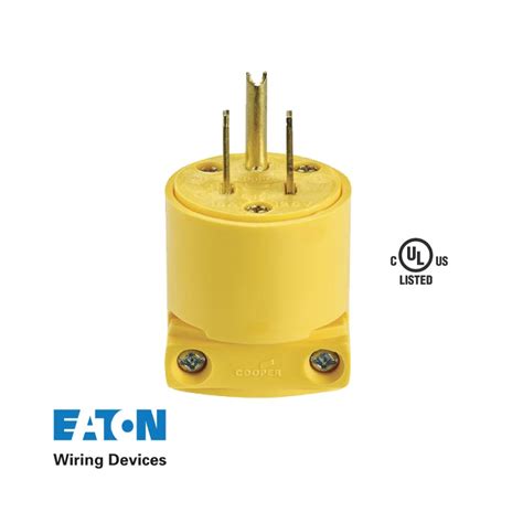 amp yellow pin male plug modern electrical supplies
