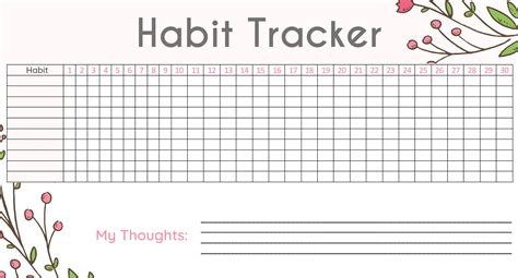 habit tracker printable bullet journal printable word searches