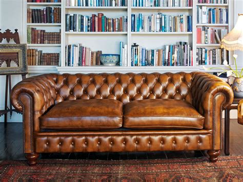 Chesterfield Sofa Cromwell Fleming And Howland Brown Wool Leather