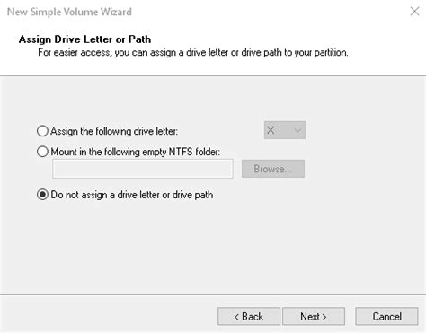 assign  drive letter  drive path super user