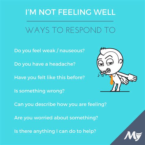 please share some sentences to respond to i m not feeling