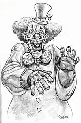 Clown Clowns Pancho Jester Sketches Palhaço Macabre Hop sketch template