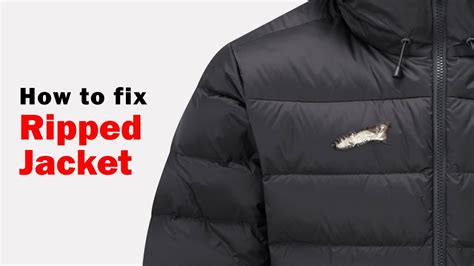 fix  ripped jacket  stitching youtube