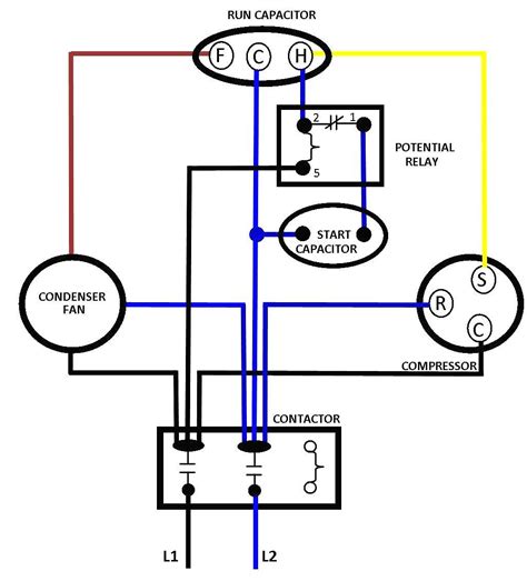 capacitor motor wiring diagram
