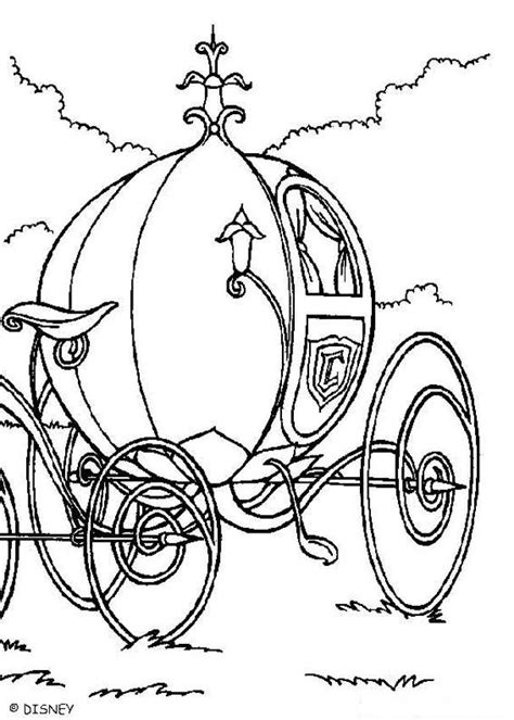 cinderella carriage coloring pages coloring home