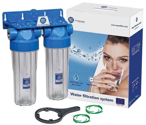 double  filter housing set  stage water filtration system   input fruugo nl