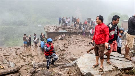 Dozens Feared Dead As Nepal Landslides Wipe Out Homes The New York Times