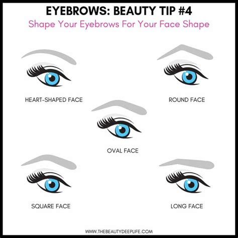 How To Shape Eyebrows For Different Face Shapes Tip 4 From List Of