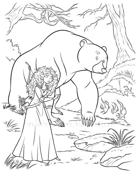 brave coloring pages