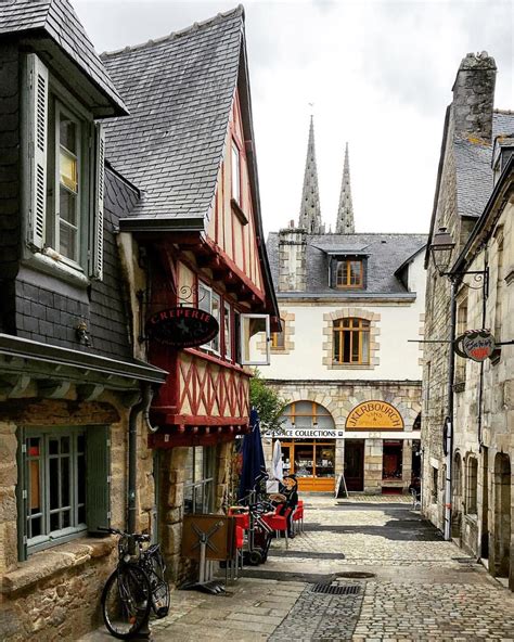 quimper region bretagne voyages cartes