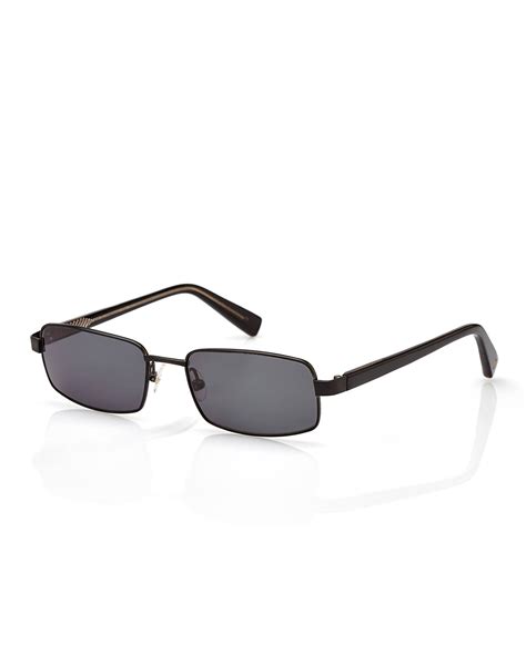 david yurman dy612 black rectangle sunglasses in black for men lyst