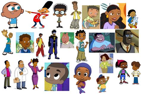 favorite black cartoon characters  willmluvtrains  deviantart