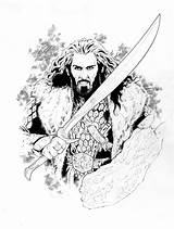 Hobbit Smaug Thorin Movies Legolas Colouring Tolkien Coloriages Colorier Hobbits Films Everfreecoloring Kitchenoverlord sketch template