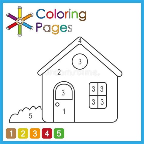 coloring page  kids color  parts   object