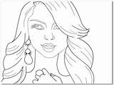 Coloring Pages Selena Gomez Printable Getcolorings Marvellous sketch template