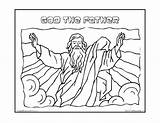 Coloring Pages Father Getcolorings God sketch template