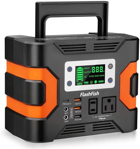 portable power station flashfish whmah solar generator cpap battery pack