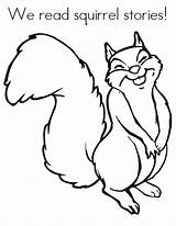 Squirrel Coloring Pages Printable Drawing Funny Happy Template Kids Cute Nice Clipart Nuts Squirrels Squirell Print Cliparts Noodle Twisty Preschool sketch template
