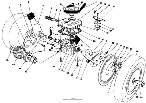 toro  lawnmower  sn   parts diagram  gear case assembly