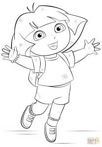 dora coloring page  printable coloring pages