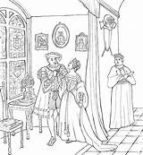 Tudor Boleyn Consorts sketch template