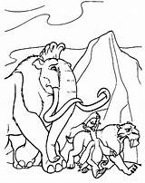 Ice Age Cartoon Coloring Popular sketch template