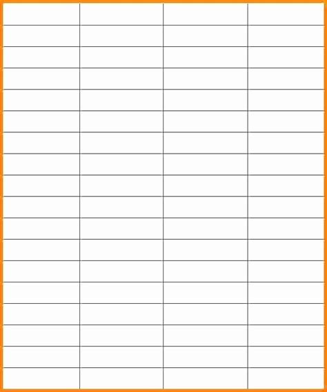 printable spreadsheets  columns  rows printables template