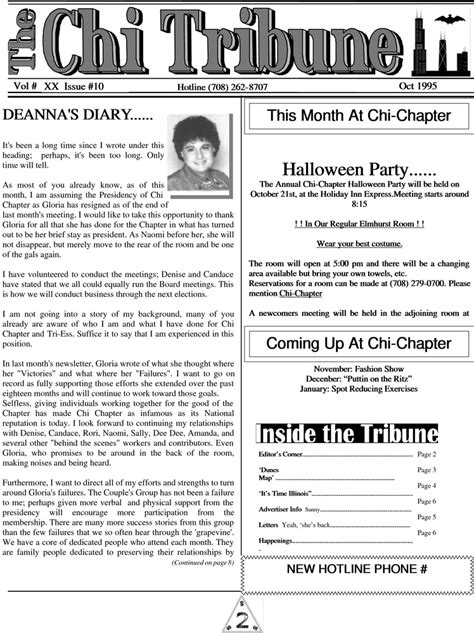 the chi tribune vol 20 iss 10 october 1995 digital
