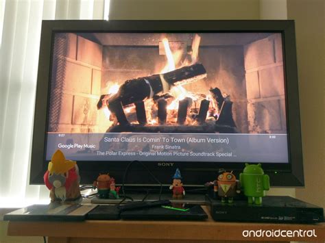 turn  song   yule log  google play musics chromecast fireplace visualizer aivanet