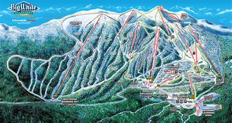 whistler blackcomb ski map maps  source