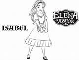 Pages Isabel Coloring Princess Bubakids sketch template