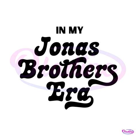 jonas brothers era retro  album  svg cutting file
