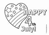 Coloring Pages Independence Printable Kids July 4th Color Happy Usa Craft Print Related Posts sketch template