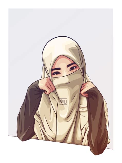 hijab vector niqab atahmadfu kartun hijab kartun gambar kartun