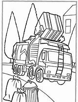 Coloring Truck Garbage Pages Trash Printable Dump Color Getdrawings Getcolorings Popular Coloringhome sketch template