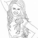 Miley Cyrus Live Coloring Pages Hellokids Close sketch template