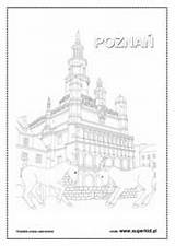 Miasta Kolorowanki Polski Poznań Superkid Dla sketch template