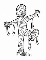 Mummy Coloring Pages Printable Kids sketch template